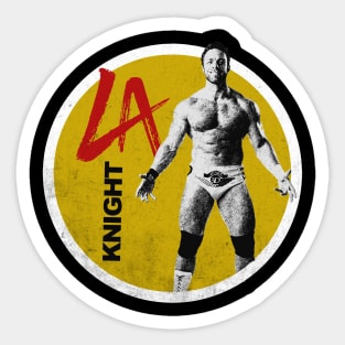 LA KNIGHT ON Yellow Sticker